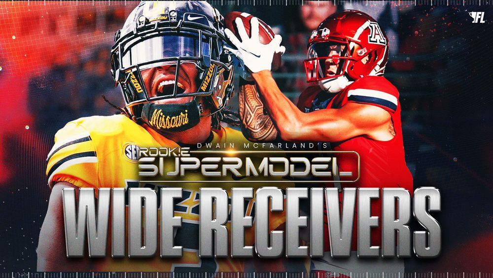 2024 WR Rookie Super Model: Tiers 1 & 2 - the Best Wide Receivers in the NFL Draft