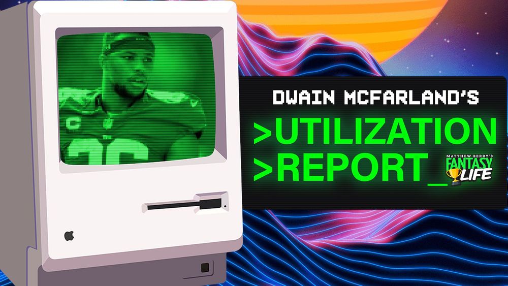 The Utilization Report. Everything you need for Fantasy Football in Week 2.