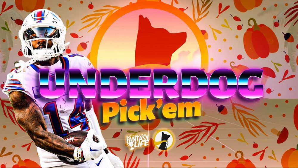 Underdog Pick'em Best Plays. Thanksgiving Day Games