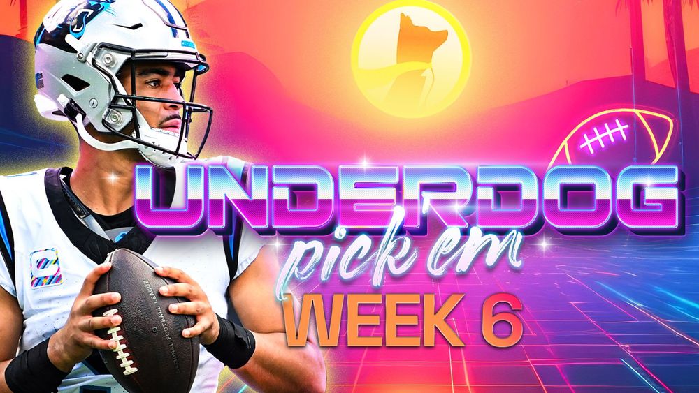 Underdog Pick'em Best Plays. Week 6.